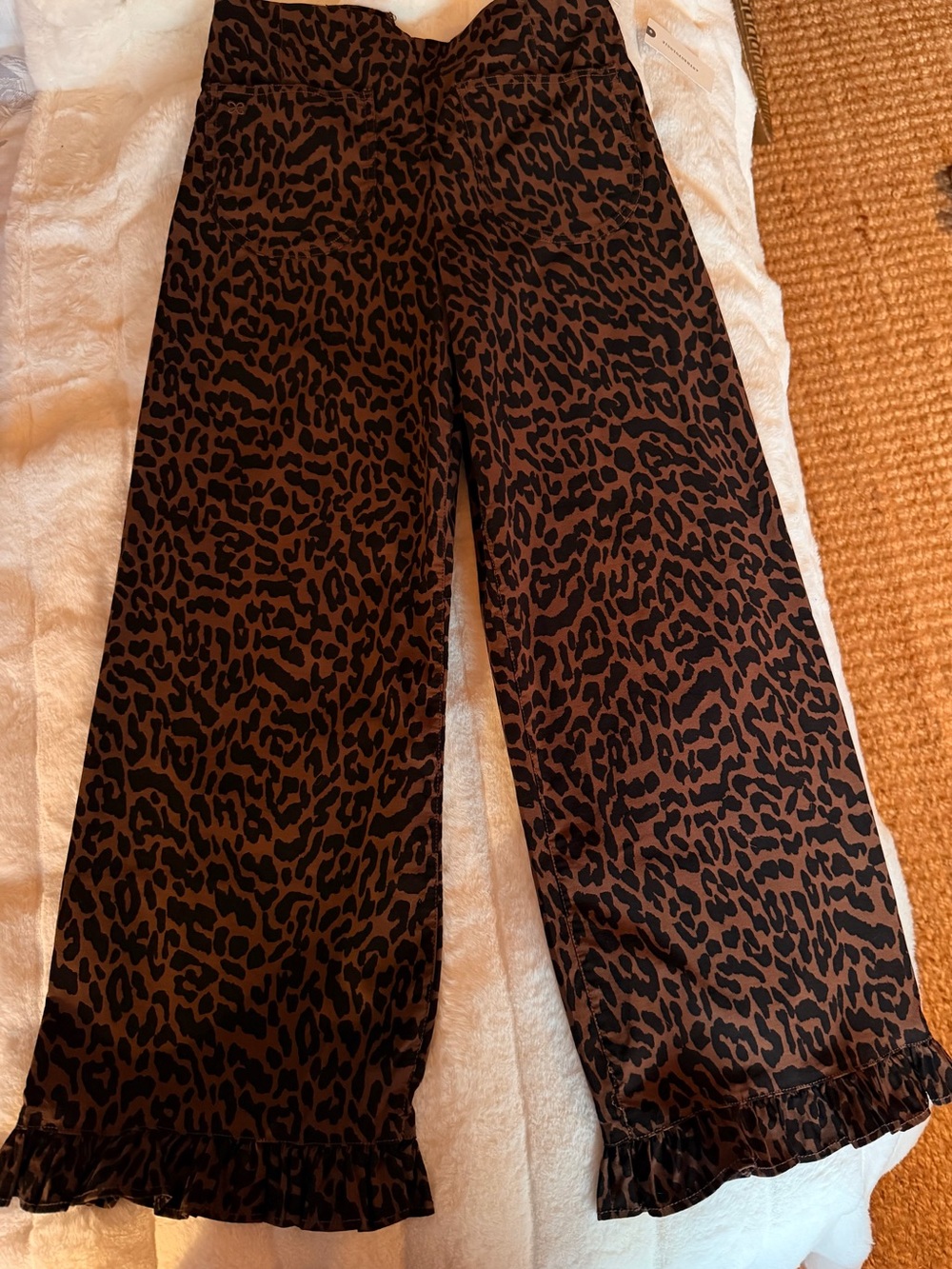 Maeve Colette High-Rise Wide-Leg Pants in Magic Fabric